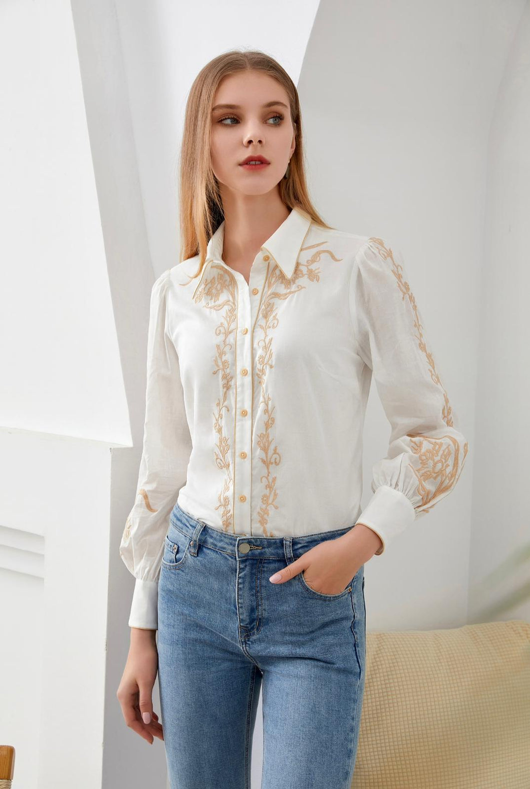 G.D.S. Amelie embroidered blouse